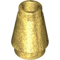 Cone 1 x 1 [Top Groove] / Pearl Gold