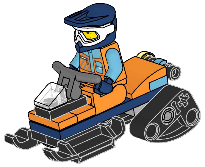 Lego Snowmobile