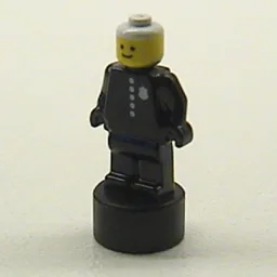 Minifig Trophy Statuette, Classic Policeman Print