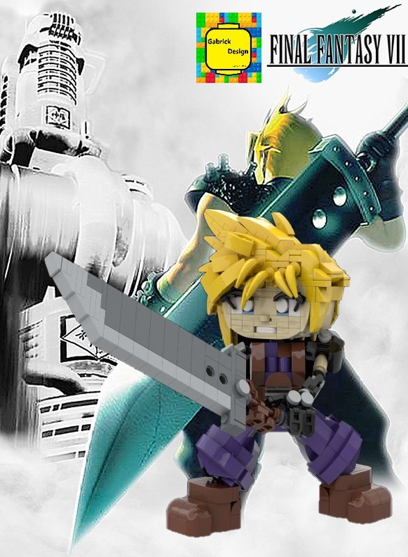 Lego BrickPop Cloud Strife -Final Fantasy VII-