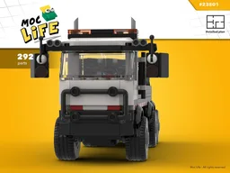 Truck with lift container