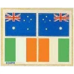 Sticker Sheet for Set 939-1 with flags for AU, IE / [No Color/Any Color]