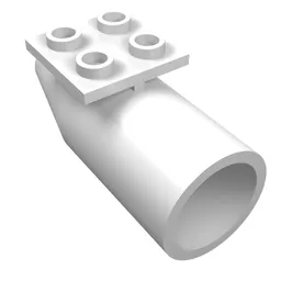 Engine Smooth Large [2 x 2 Thin Top Plate] / White
