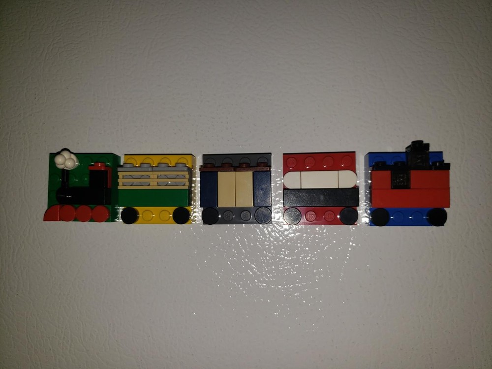 Lego Train Fridge Magnets