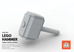 LEGO Hammer Upscaled (Thor's Hammer)