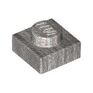 Plate 1 x 1 / Metallic Silver