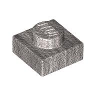 Lego Plate 1 x 1 / Metallic Silver