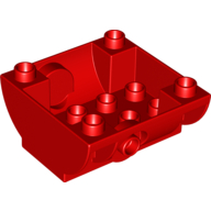 Lego Duplo Container Tank Lower Section with Outlet for Hose / Red
