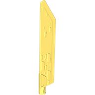 Lego Large Figure Weapon Sword, Blade with Bar, Single Edge / Bright Light Yellow