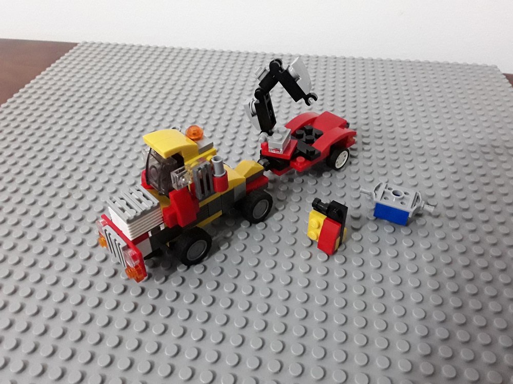 Lego 14+55 - Truck and Crane-trailer DuoAlt