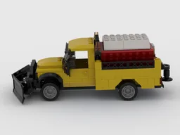 Snowplow with salt spreader