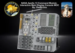 NASA Apollo 13 Command Module: Interactive Life-Size Main Display Console with DSKY included- 55th Anniversary