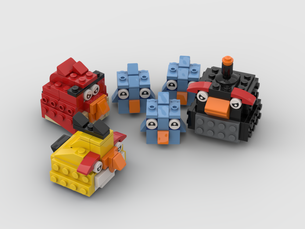 Lego Angry Birds: Red, Chuck, Bomb, Blues