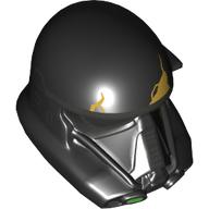 Lego Helmet Imperial Death Trooper with Gold Cracks print / Black