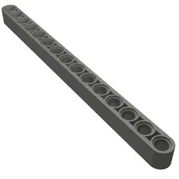 Technic Beam 1 x 15 Thick / Dark Bluish Gray