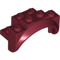 Lego Wheel Arch, Mudguard 4 x 2 x 2 1/2 / Dark Red