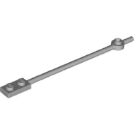 Bar 1 x 12 with 1 x 2 Plate End with Solid Studs and 1 x 1 Round Plate End / Light Bluish Gray