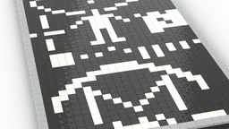 Arecibo Message - Black and White