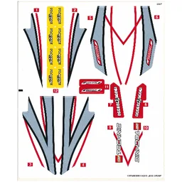 Sticker Sheet 1 for Set 42000-1 / [No Color/Any Color]