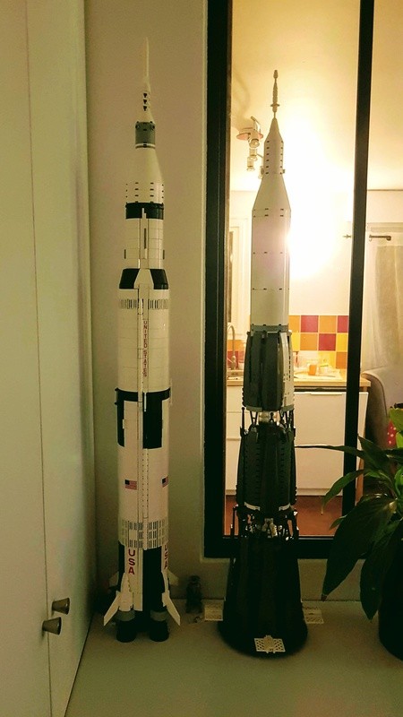 Lego Soviet N1 Rocket + LK Lander + Soyuz spacecraft