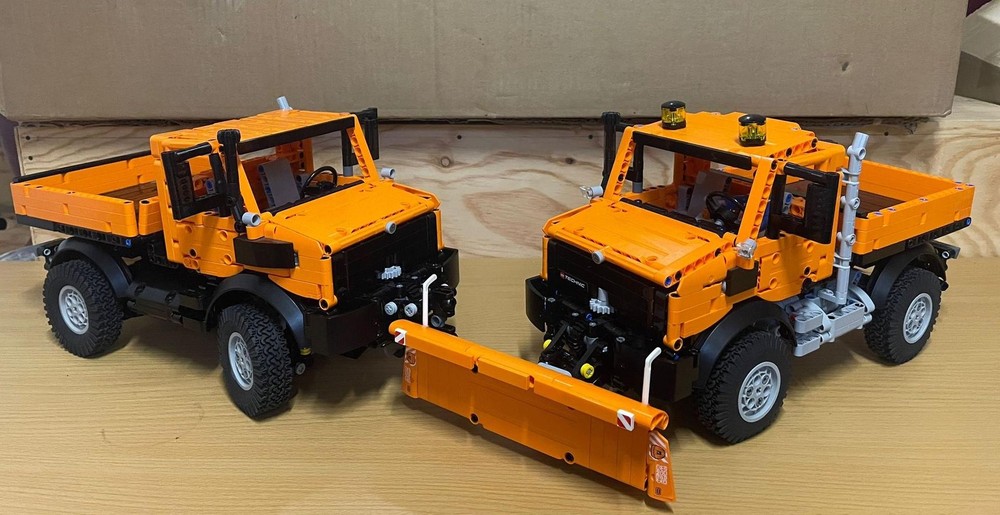 Lego Snowplow alternate 42126 Unimog U1400