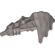 Lego Large Figure Weapon Claw, Earthshock Drill / Pearl Light Gray