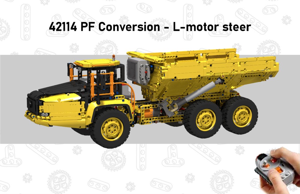 Lego 42114 PF Conversion (L-motor steer)