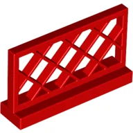 Fence Lattice 1 x 4 x 2 / Red