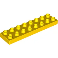 Duplo Plate 2 x 8 / Yellow