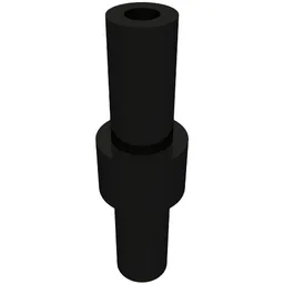 Bar 2L with Stop in Center / Black