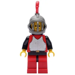 Knight (Breastplate on Red) - Red Legs, Red Plume