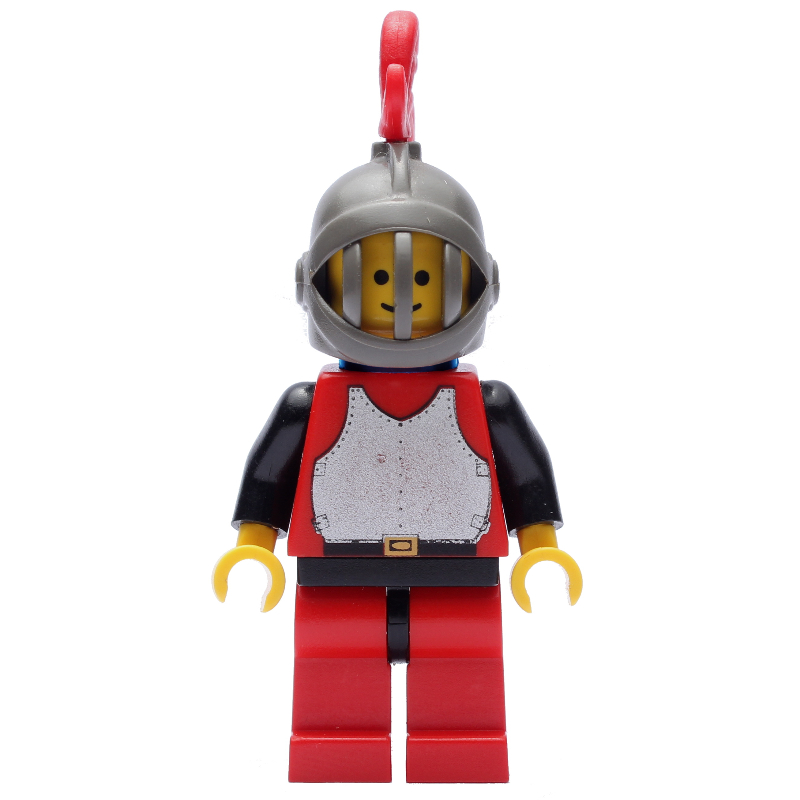 Lego Knight (Breastplate on Red) - Red Legs, Red Plume