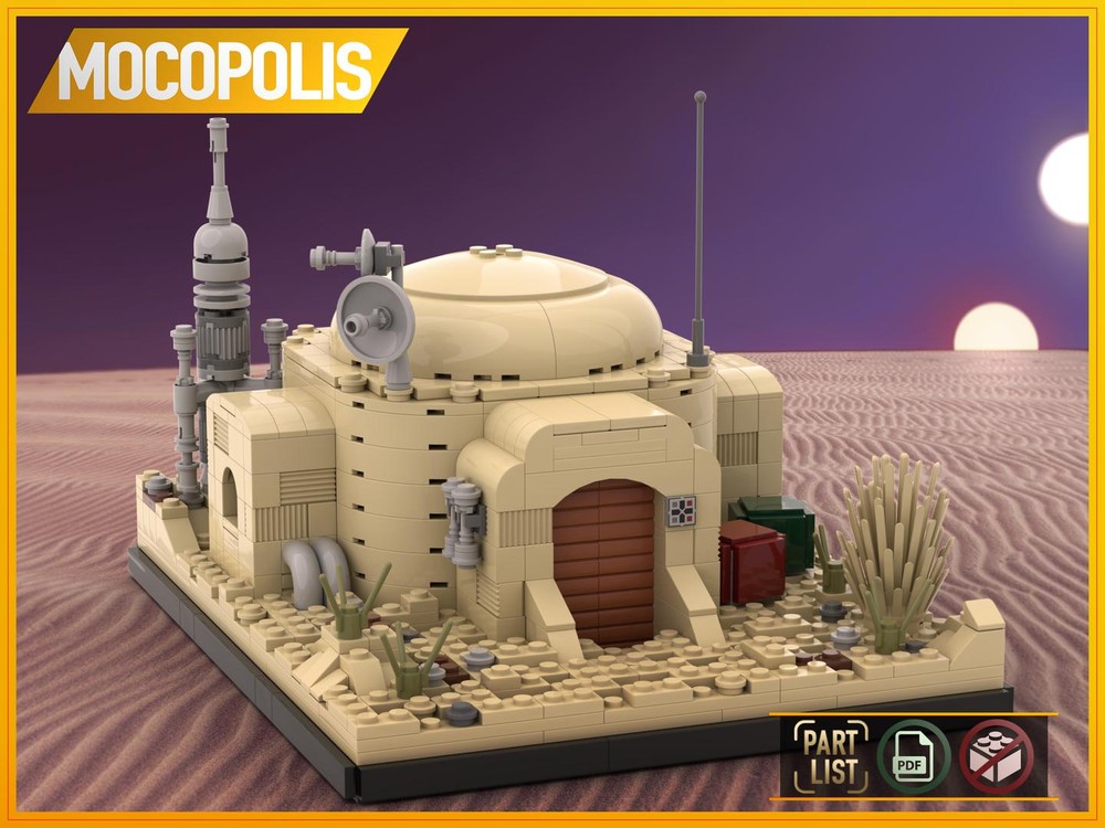 LEGO MOC SW Owen Lars' Home on Tatooine | PDF instructions (NO PARTS)