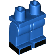 Lego Hips and Blue Legs with Black Feet Print / Blue