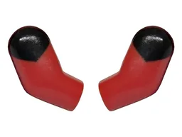 Arm, (Matching Left and Right) Pair with Black Shoulders Pattern / Red