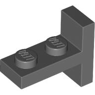 Lego Bracket 1 x 2 with 1 x 2 Vertical Studs / Dark Bluish Gray