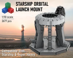 Starship Orbital Launch Mount [Saturn V scale]