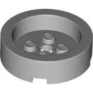 Brick Round 4 x 4 with Recessed Center / Light Bluish Gray