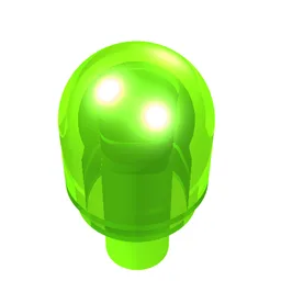 Light Cover 1 x 1 Round with Internal Bar / Bionicle Barraki Eye / Trans-Bright Green