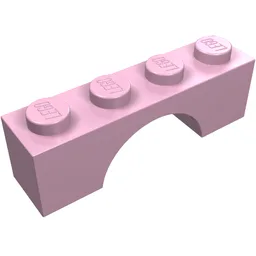 Brick Arch 1 x 4 / Bright Pink