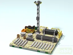 Railway construction site
