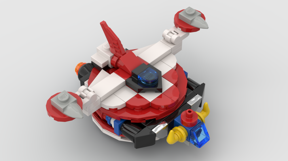 Lego NEW LEGO MOC Miniscale GOLDORAK/GRENDIZER With Spazer & Missiles Gamma (Mode Flight) Version 2.0