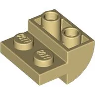 Brick Curved Inverted 2 x 2 with 1 x 2 Cutouts / Tan