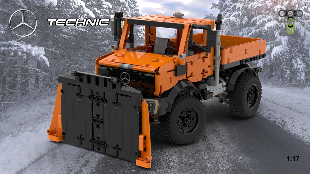 Lego 42126 Unimog U1400 Snowplow - Ford alternate build