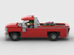 Red vintage pickup