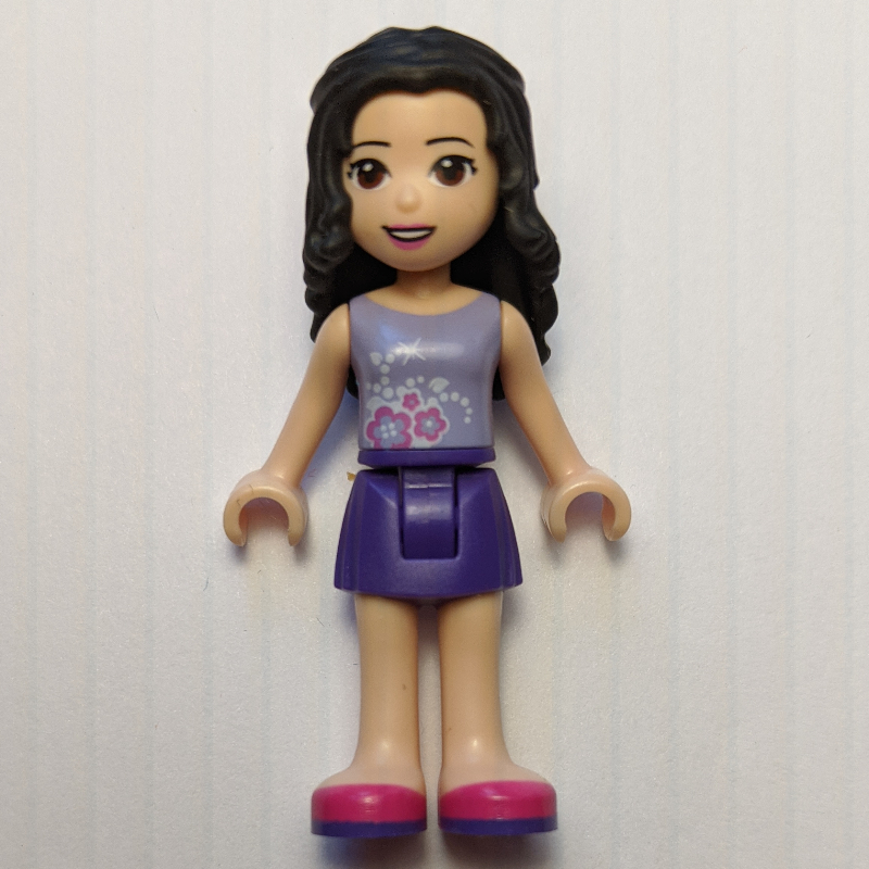 Lego Emma - Medium Lavender Dotted Top, Dark Purple Skirt