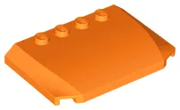 Brick Wedged, Curved Triple 4 x 6 x 2/3 with 4 Studs