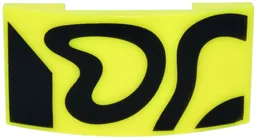 Slope, Curved 4 x 2 x 2/3 Double with Black Squiggly Shapes and Trapezoid Pattern
