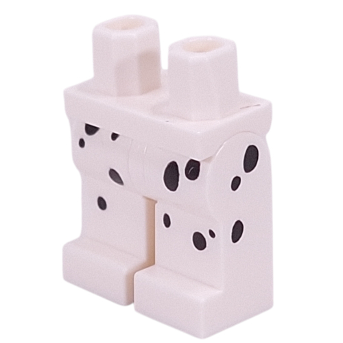 Lego Hips and White Legs with Dalmatian Spots print / White