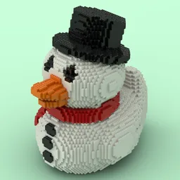 Snowman Rubber Duck